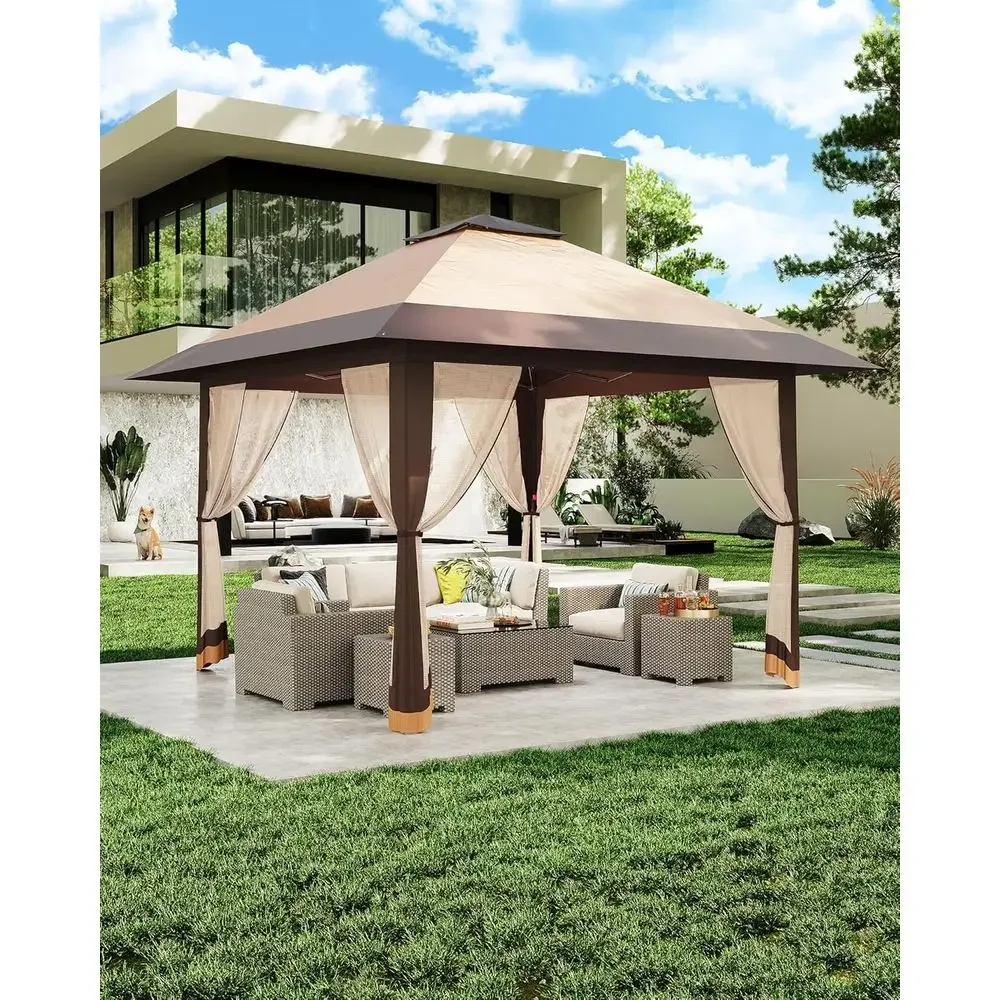 Outdoor Furniture Gazebo - Gazebo Luar Ruangan 13x13 dengan Penutup
