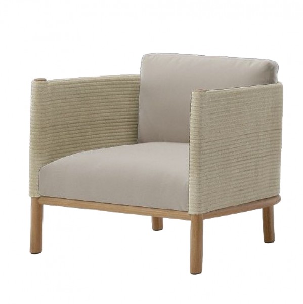 Outdoor Furniture Hotel - Sofa Tunggal Satu Dudukan Berbahan Kayu