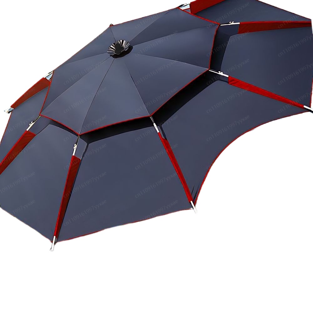 Parasol Umbrella Large - Payung Taman Lipat Dua Lapis 1.8-2.6m,