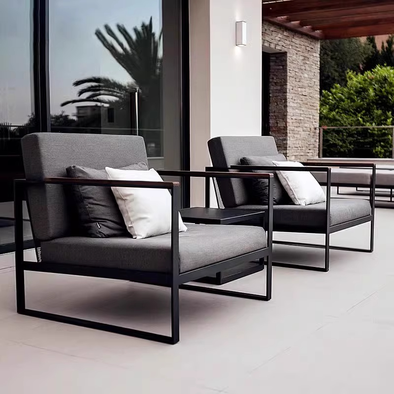 Outdoor Furniture Hotel - Set Sofa Besi Tahan Air Modern