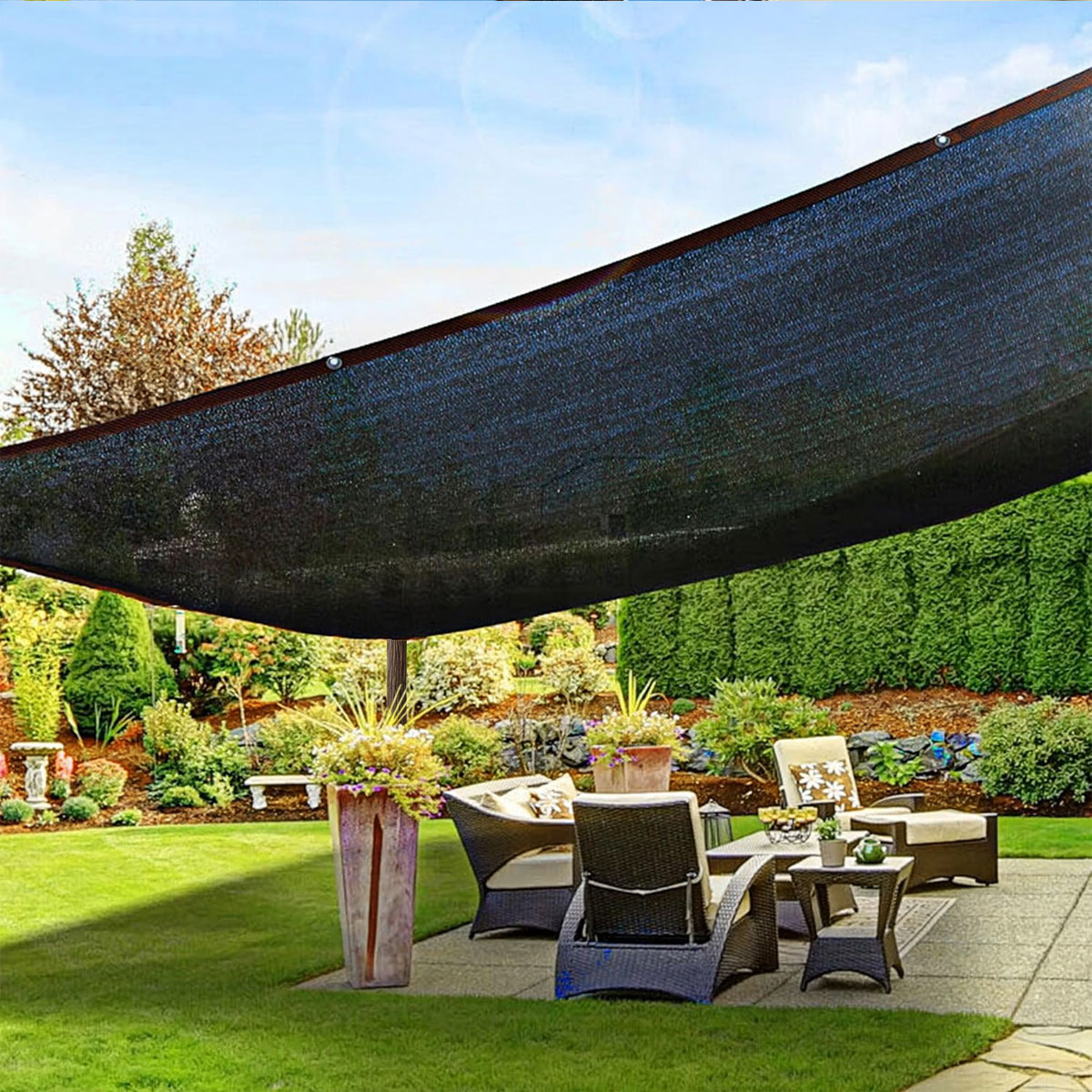 Outdoor Furniture Gazebo - Tenda Lipat 3x3 Meter, Peneduh Luar