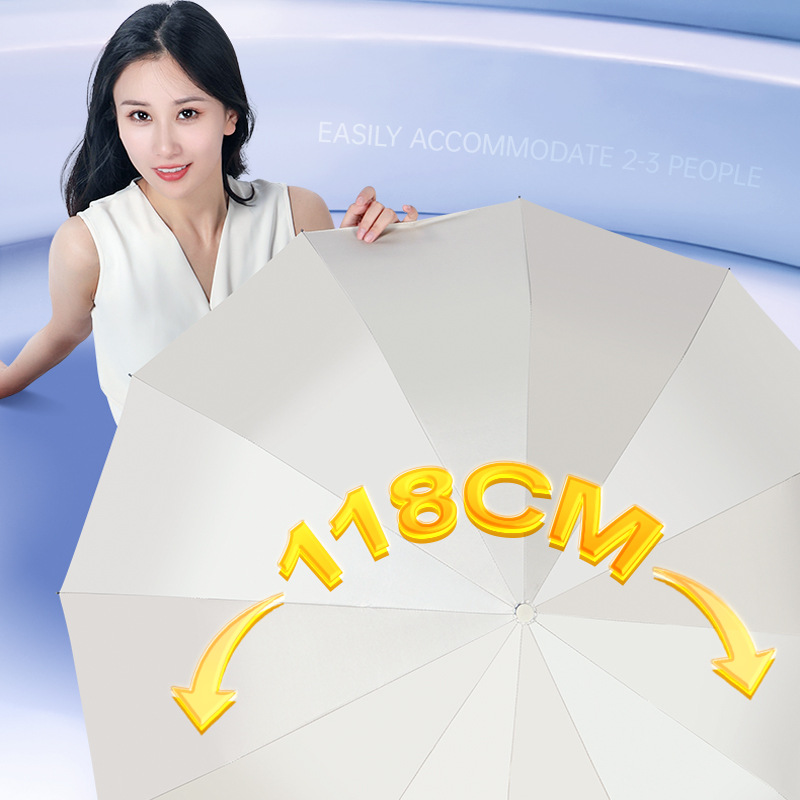 Parasol Umbrella Large - Payung Matahari Kompak Mewah untuk Wanita