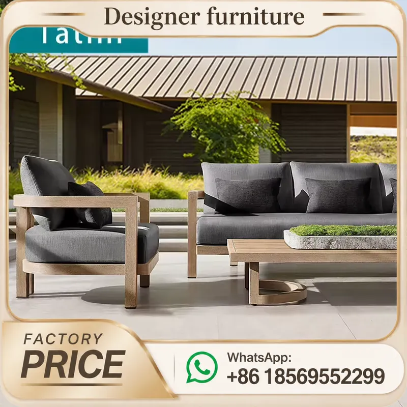 Set Sofa Kayu Jati Tahan Air u - Outdoor Furniture Hotel ulasan dan harga