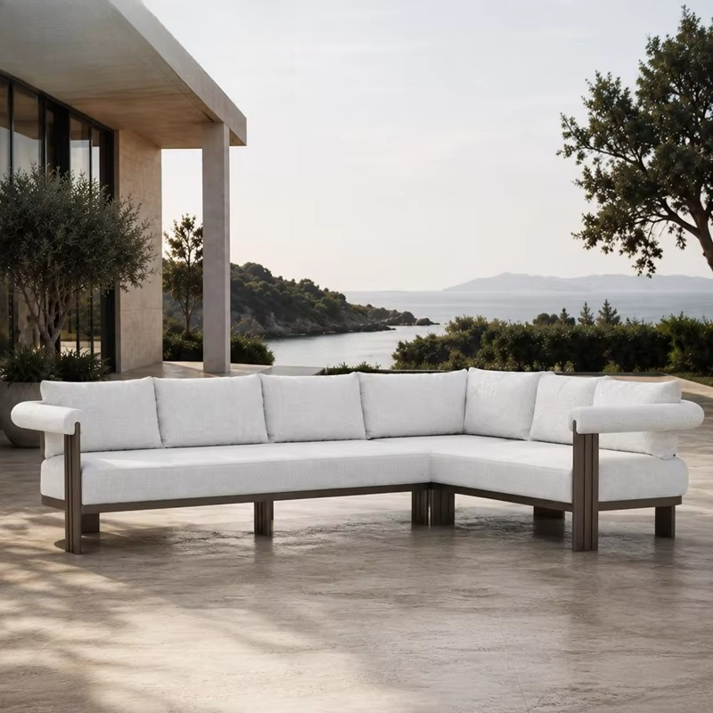 # Set Sofa Villa Mewah Modern  - Outdoor Furniture L Shape ulasan dan harga