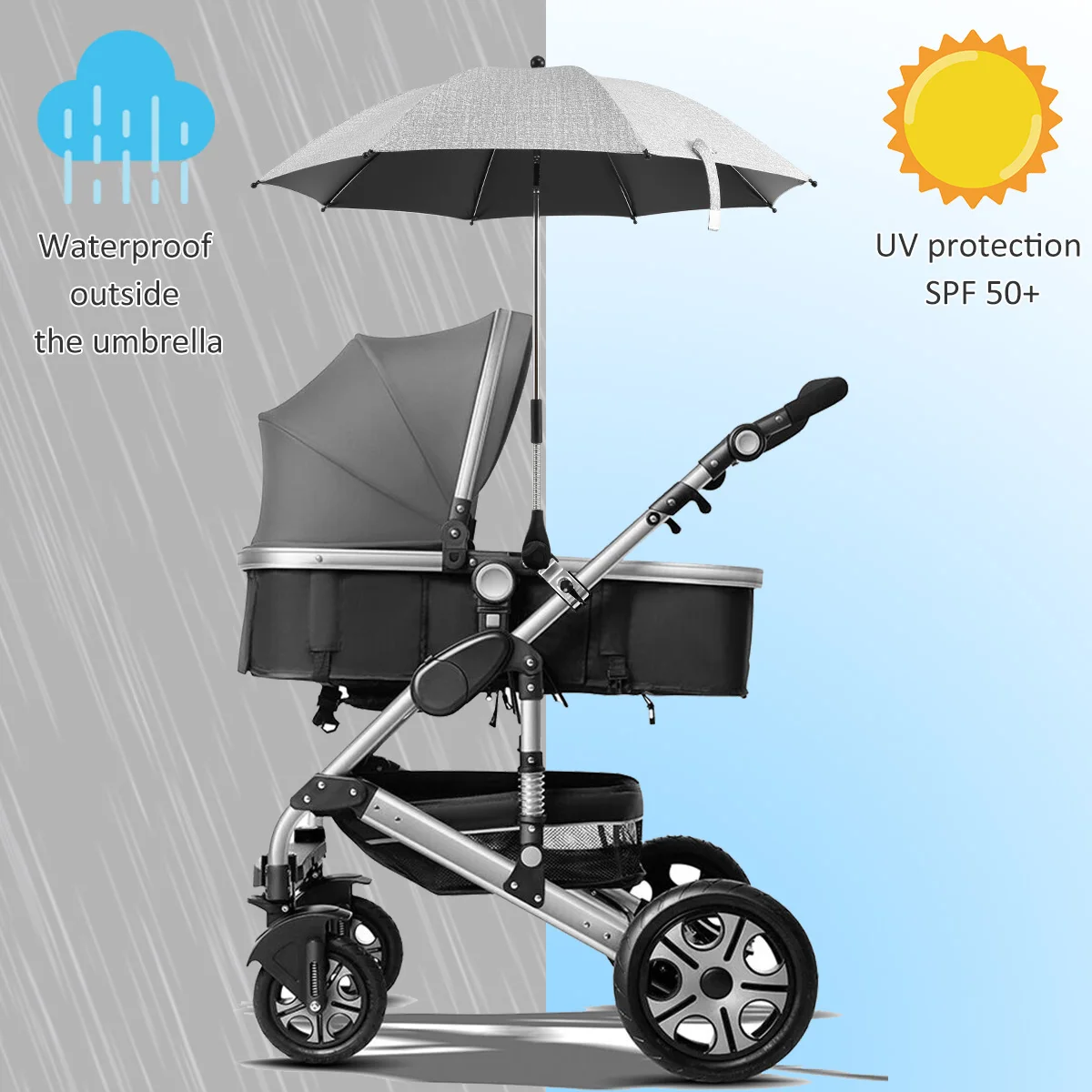 Payung Kursi Pantai Payung Ker - Parasol Umbrella Large ulasan dan harga