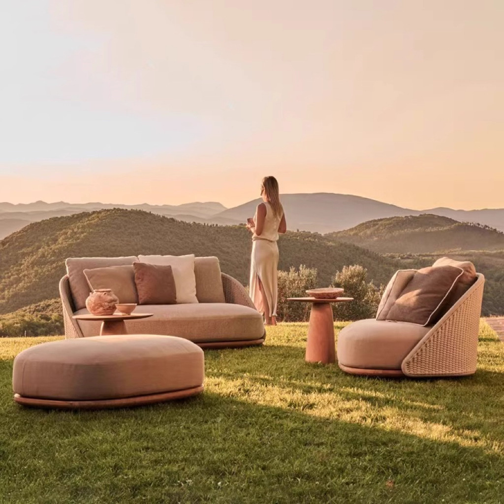Sofa kayu jati Nordik untuk lu - Outdoor Furniture Hotel ulasan dan harga