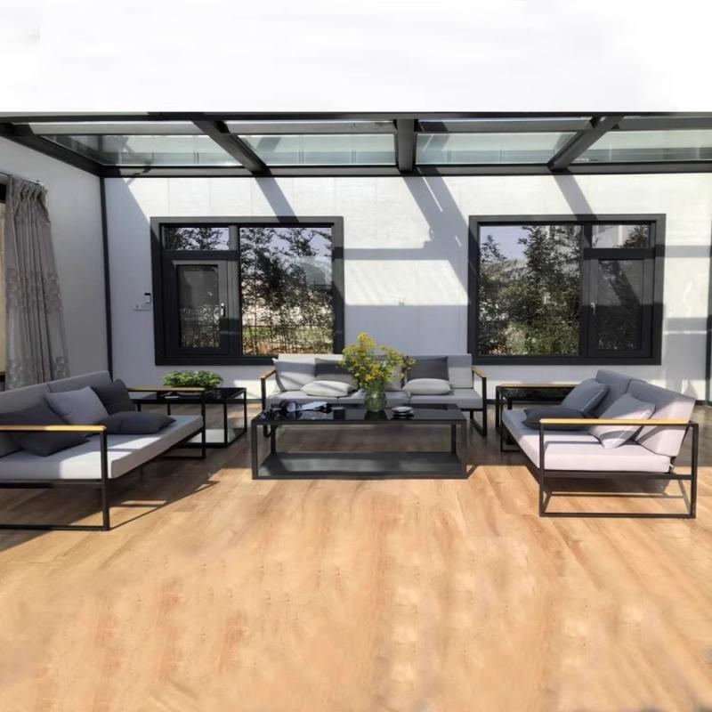 Set Sofa Besi Tahan Air Modern - Outdoor Furniture Hotel ulasan dan harga