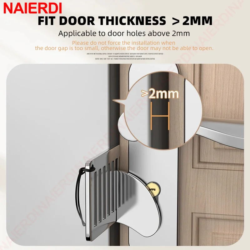 NAIERDI Kunci Pintu Portabel B - Outdoor Furniture Hotel ulasan dan harga