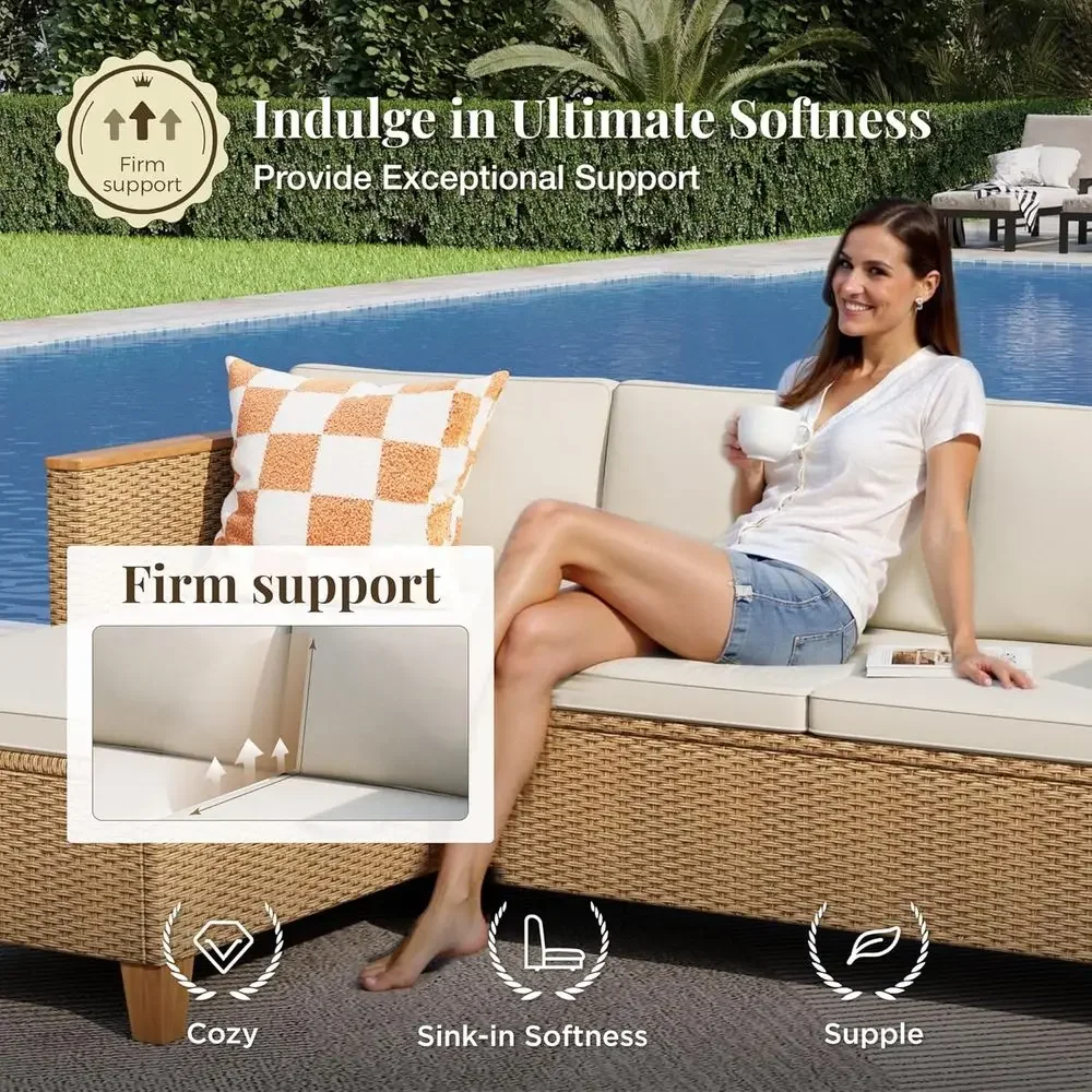 Set Furnitur Teras Luar Ruanga - Outdoor Furniture L Shape ulasan dan harga