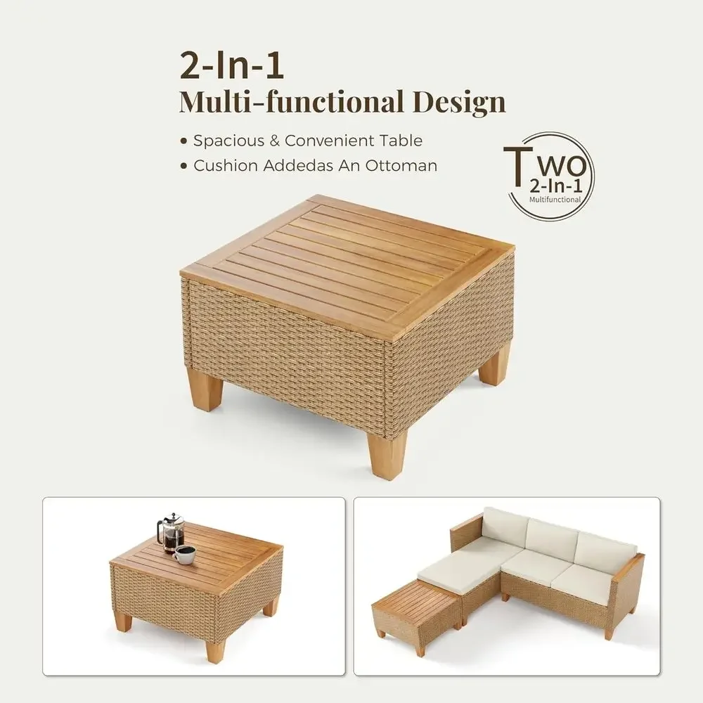 Set Furnitur Teras Luar Ruanga - Outdoor Furniture L Shape ulasan dan harga