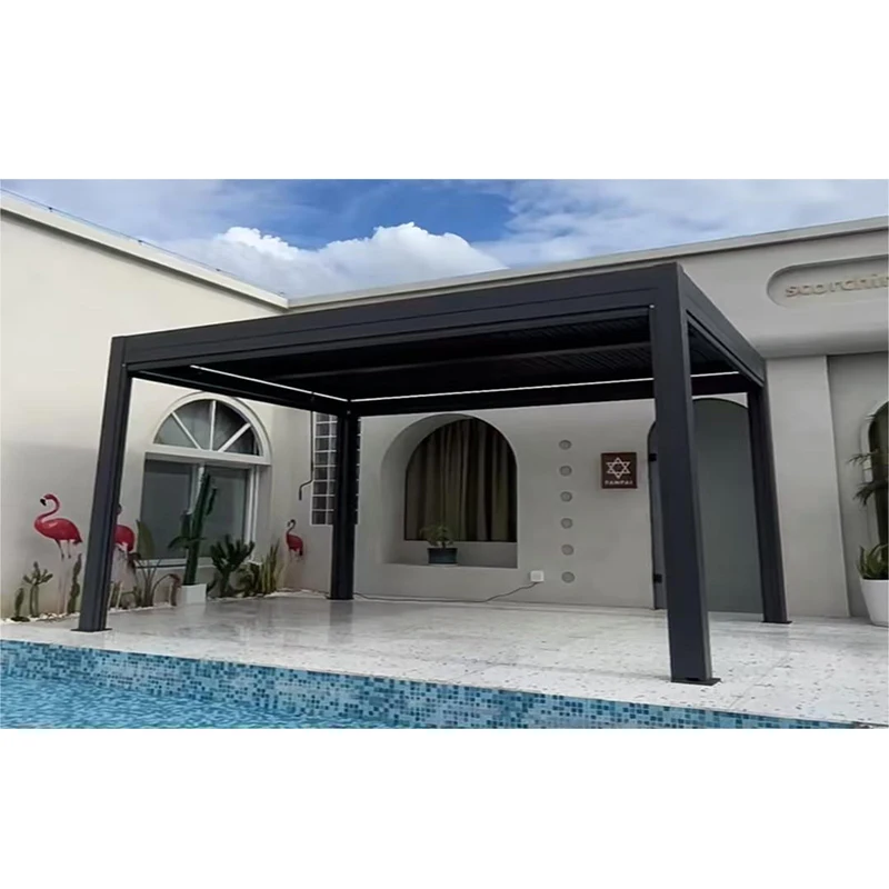 #   Gazebo Modern Bermotor 6x6 - Outdoor Furniture Gazebo ulasan dan harga
