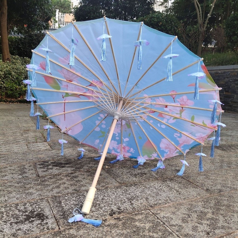 Payung Sutra Seni Cina Jepang  - Parasol Umbrella Large ulasan dan harga